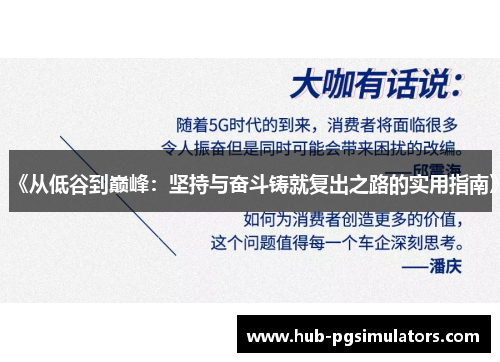 《从低谷到巅峰：坚持与奋斗铸就复出之路的实用指南》